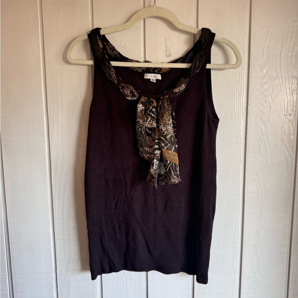 Vintage Cache Chocolate Brown Top - Picture 1 of 7